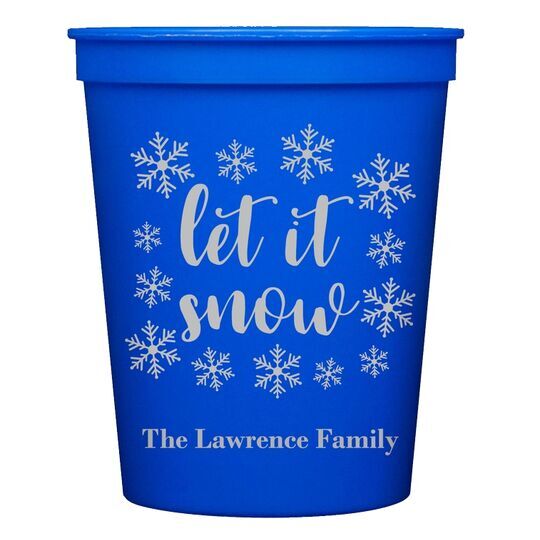 Let It Snow Stadium Cups